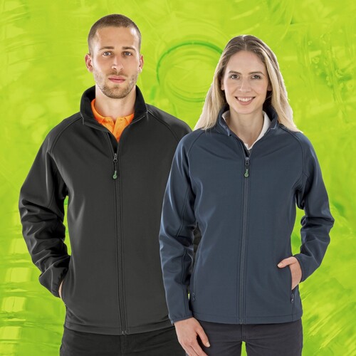 Result Genuine Recycled Women´s Recycled 2-Layer Printable Softshell Jacket (Workguard Grey, XL)