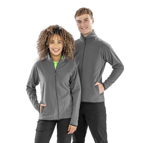 Result Genuine Recycled Recycled Microfleece Jacket (Forest Green, M)