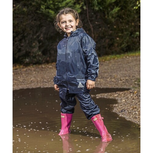 Result Junior Waterproof Jacket & Trouser Set (Navy, XS (3-4))