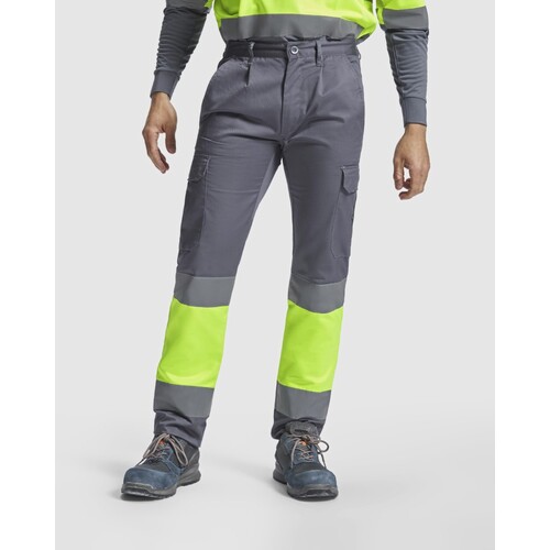 Pantalones Roly Workwear Soan (verde jardín 52, amarillo flúor 221, 46)