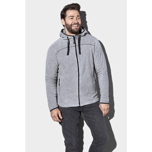 Stedman® Power Fleece Jacket (Grey Heather, S)