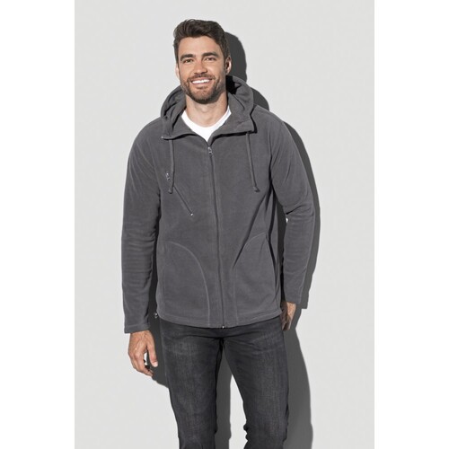 Hooded fleece jacket