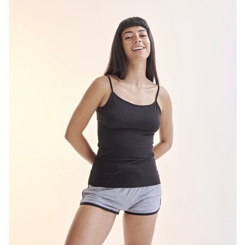 SF Women Women´s Feel Good Stretch Spaghetti Vest (Black, L)