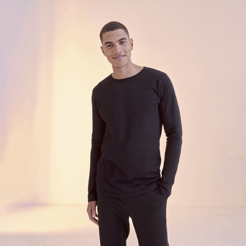 SF Men Men´s Feel Good Long Sleeved Stretch T (Black, S)