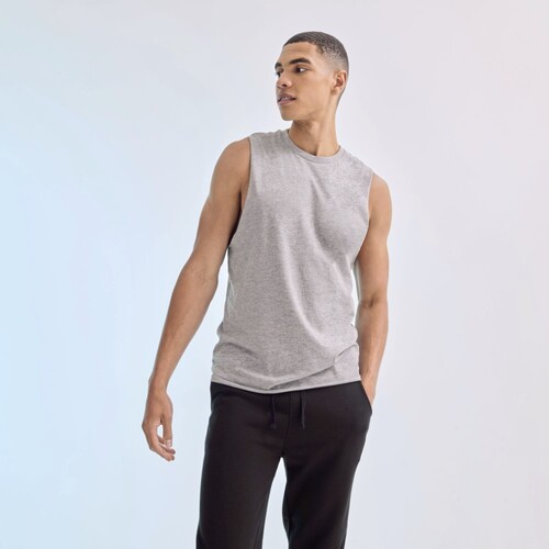 Men`s High Neck Slash Armhole Vest