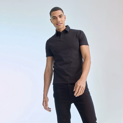 Men`s Short Sleeved Stretch Polo