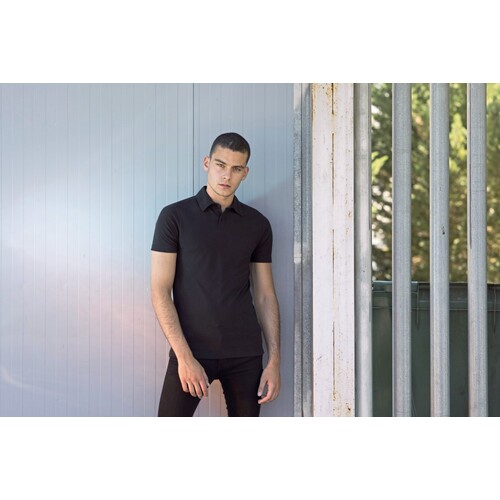 Men`s Short Sleeved Stretch Polo