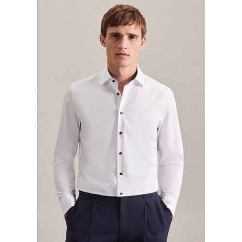 Men`s Shirt Poplin Shaped Fit Longsleeve