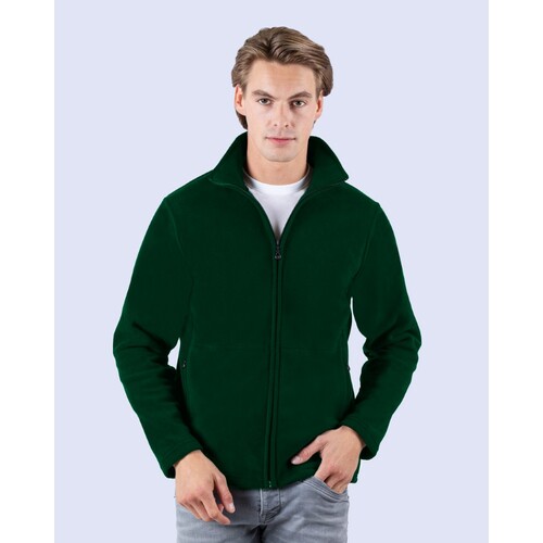 Starworld Men´s Full Zip Fleece Jacket (Bottle Green, S)