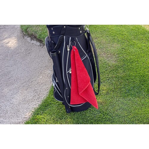 Towel City Luxury Golf Towel (Black, 30 x 50 cm)
