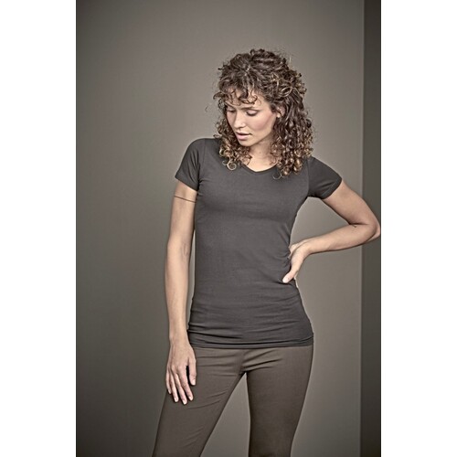 Tee Jays Women´s Fashion Stretch Tee Extra Lenght (Black, XS)