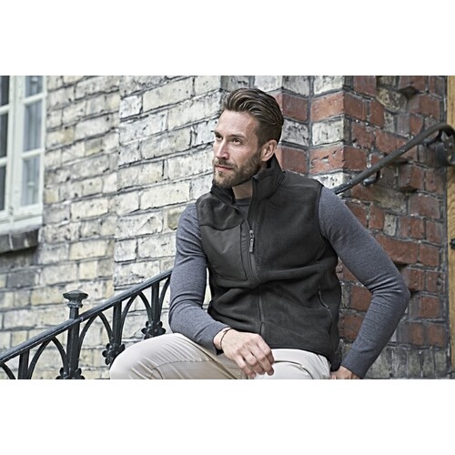 Tee Jays Mountain Fleece Bodywarmer (Black, Black, L)