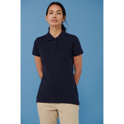 Henbury Ladies´ Micro-Fine-Piqué Polo Shirt (Black, XXS)