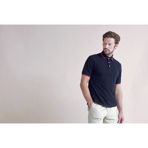 Double tipped piqué polo shirt