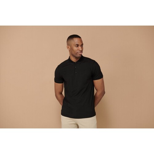 Polo homme slim fit stretch + finition absorbante
