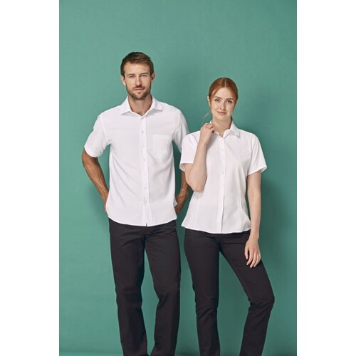 Henbury Men´s Wicking Short Sleeve Shirt (Black, S)