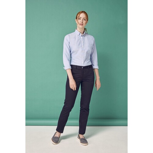 Ladies` 65/35 poly / cotton chinos