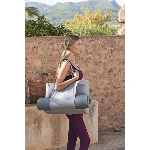 Westford Mill EarthAware® Organic Yoga Bag (Light Grey, 50 x 36 x 13 cm)