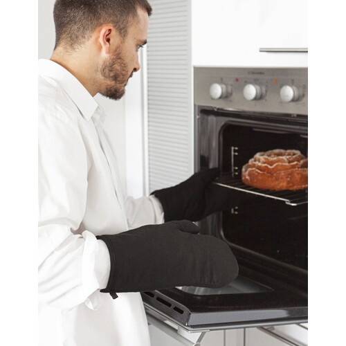 Link Kitchen Wear Guanto da forno in cotone (Navy, 30 x 14 cm)