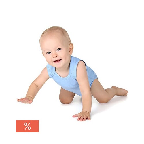 Link Kids Wear Bio Bodysuit Vest (Babyblue, 50-56)