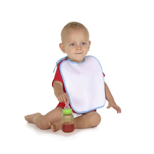 Link Kids Wear Baby Bib (White, Babypink, One Size)