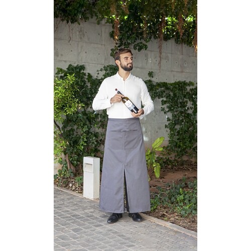 Link Kitchen Wear Bistro Apron With Split And Front Pocket (Yellow, 100 x 100 cm)