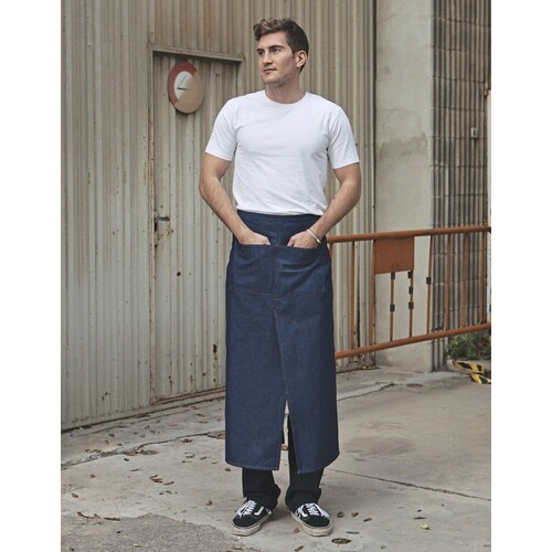Link Kitchen Wear Jeans Bistro Apron With Split (Black, 100 x 100 cm)