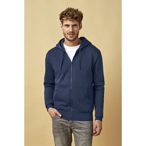 X.O by Promodoro Men's Hoody Jacket (White, L)