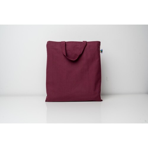 Cotton bag, Fairtrade cotton, short handles