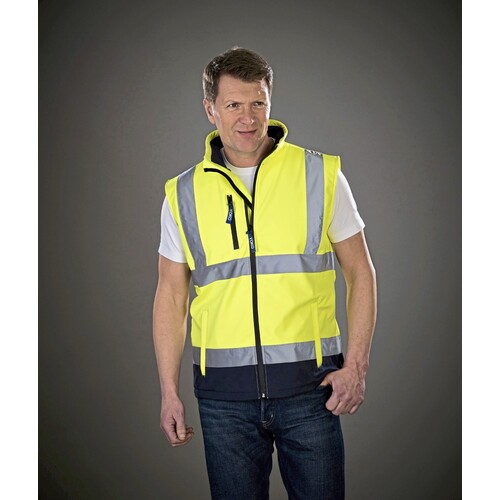 Hi Vis Softshell Gilet