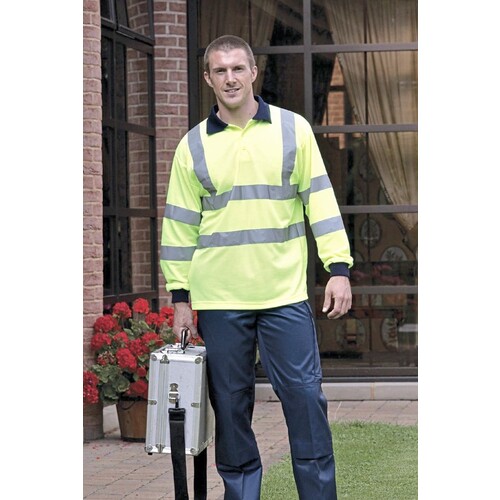 Hi-Vis Long Sleeve Polo