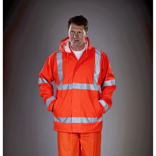 Hi-Vis Soft Flex Breathable Rain Jacket