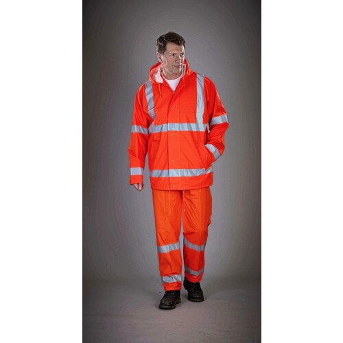 Hi-Vis Soft Flex Breathable Rain Jacket