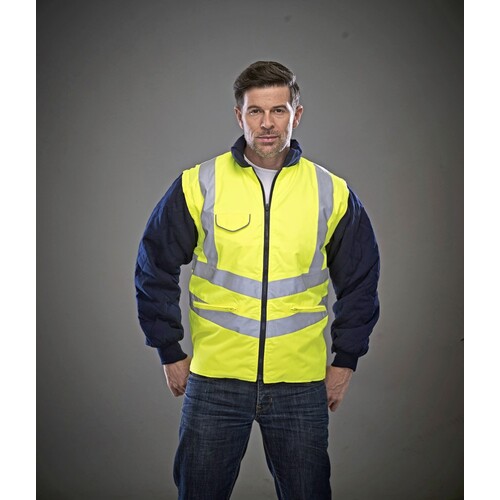 Hi-Vis Chevron Quilted Jacket