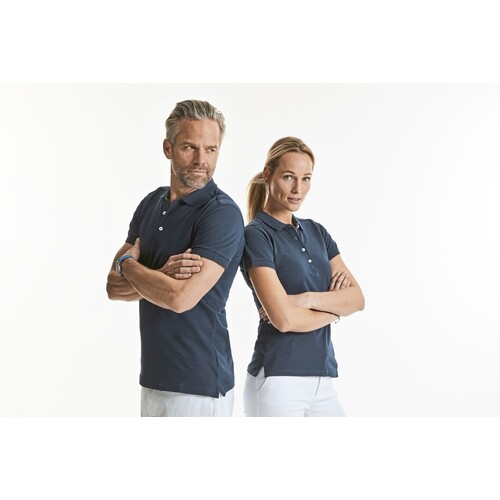 Russell Ladies´ Fitted Stretch Polo (White, XXL)