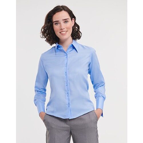 Ladies` Long Sleeve Tailored Ultimate Non-Iron Shirt