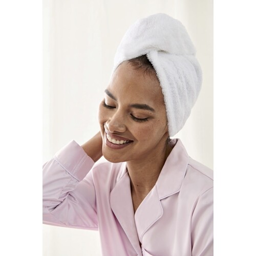 Towel City Hair Wrap (White, One Size)