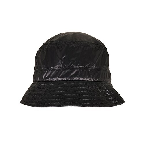 FLEXFIT Light Nylon Bucket Hat (Noir, One Size)