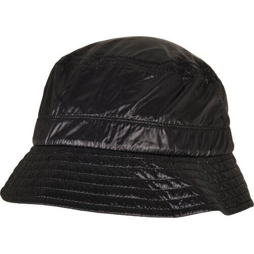 FLEXFIT Light Nylon Bucket Hat (Black, One Size)
