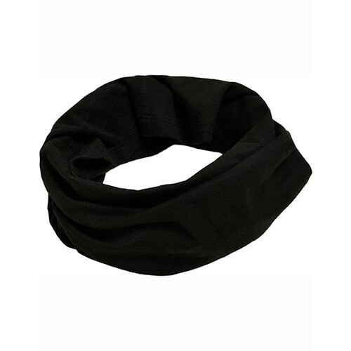 Build Your Brand Organic Cotton Tubescarf (Black, One Size)