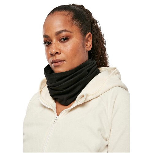 Build Your Brand Organic Cotton Tubescarf (Black, One Size)