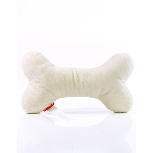 Mbw MiniFeet® Hundespielzeug Knochen mit Quietschfunktion (Creme, One Size)