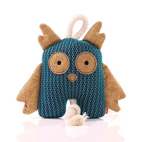 Mbw MiniFeet® Dog Toy Owl (Blue, One Size)