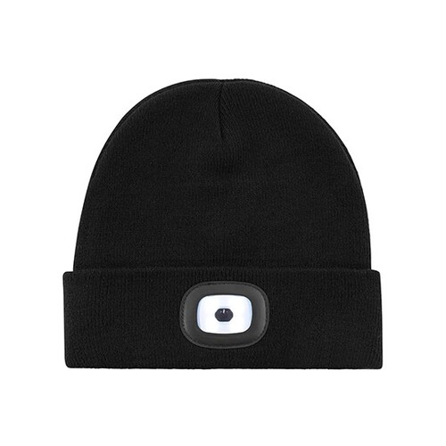 L-merch LED Beanie (Black, One Size)