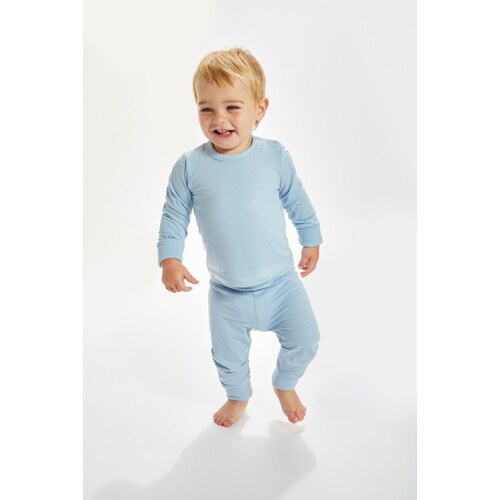 Babybugz Baby Pyjamas (Heather Grey Melange, 6-12 Monate)