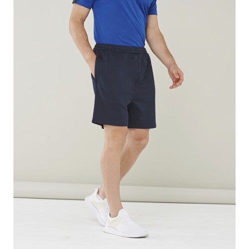 Find+Hales Adults Knitted Shorts With Zip Pockets (Navy, XS)