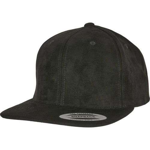 FLEXFIT Suede Leather Snapback (Khaki, One Size)