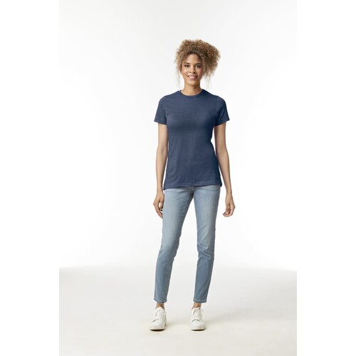 Gildan Softstyle® CVC Women's T-Shirt (Navy Mist, L)