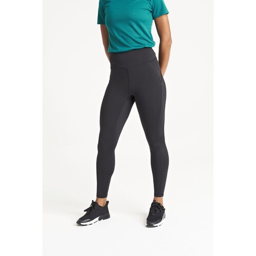 Just Cool Women's Recycled Tech Leggings (Jet Black, 3XL)