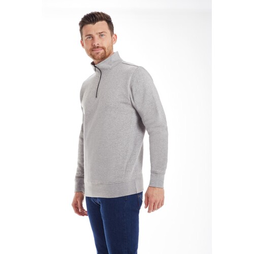 Mantis The Quarter Zip Sweat (Heather Grey Melange, S)